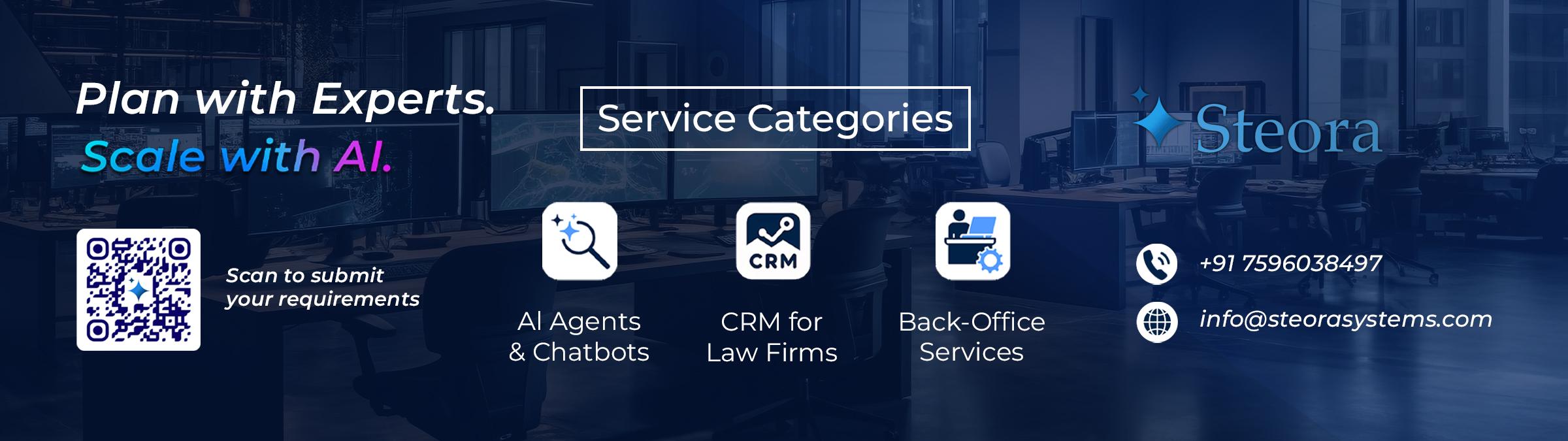 Steora — Plan with experts, scale with AI